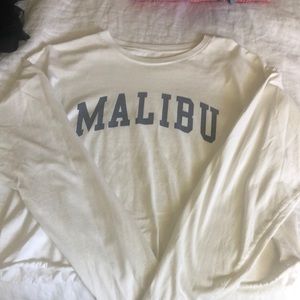 Malibu long sleeve crop t-shirt